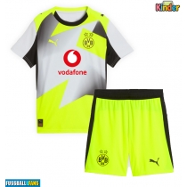 Borussia Dortmund Ramy Bensebaini #5 Auswärts Trikotsatz Kinder 2025-26 Kurzarm (+ Kurze Hosen)